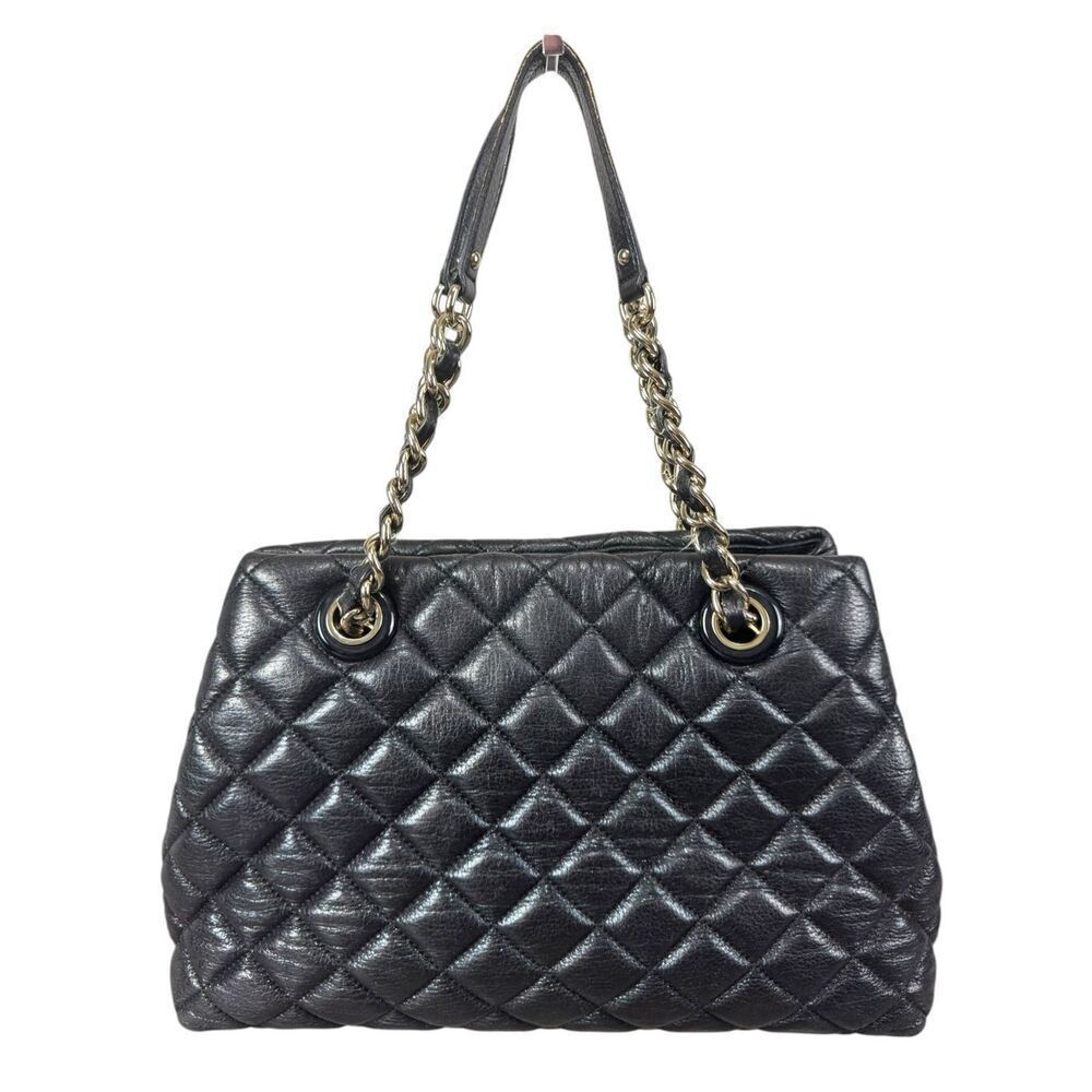 Classic Kate Spade Gold Coast Black MaryAnne Quilted Tote Bag‎ - Picture 2 of 13